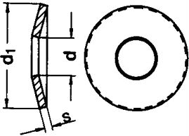 DIN 2093 — шайба пружинная тарельчатая.