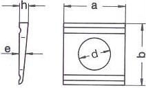DIN 435 — шайба квадратная для двухтавром.