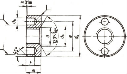 DIN 547 — гайка круглая с отверстиями.