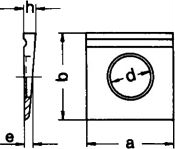 DIN 6917 — шайба клиновая косая квадратная с прорезью.