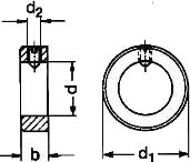 DIN 705 A — кольцо установочное с резьбовым отверстием.