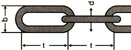 DIN 763 — цепь стальная длиннозвенная.