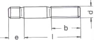 DIN 835 — шпилька с резьбовым концом.