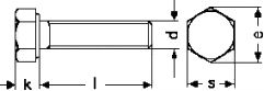 DIN 933 — болт с шестигранной головкой и полной резьбой.