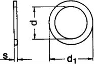 DIN 988 — шайба регулировочная плоская, разной толщины.